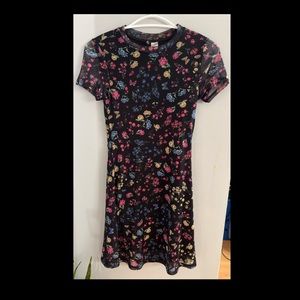 Dress: black-floral, Size: XS, cute